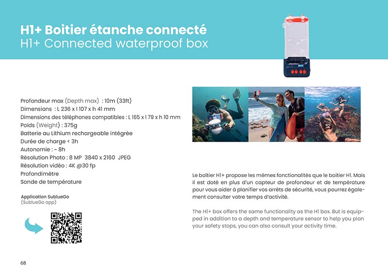 Brochure Sublue - scooters sous-marins